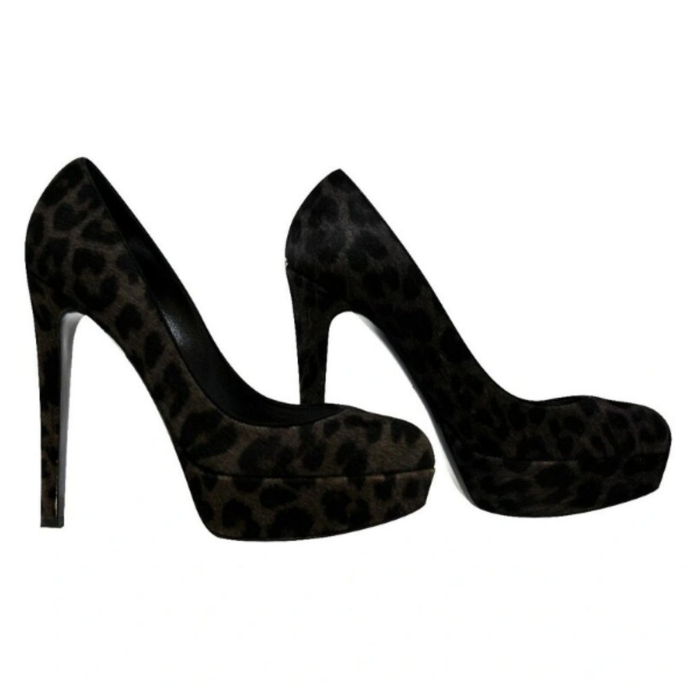 🔥♥️ Christian Dior Leopard Print Calf Hair Pumps 38 —- 7-1/2